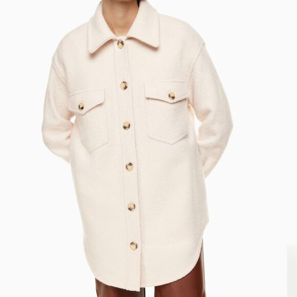 Wilfred Jackets & Blazers - Aritzia Wilfred Free The Ganna Shirt Jacket - 100% Merino Wool - Great Condition